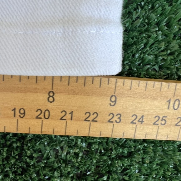 VTG Ralph Lauren Jeans Womens 32x31 White Black Label Flared USA Gold Pony Y2K - Picture 15 of 16